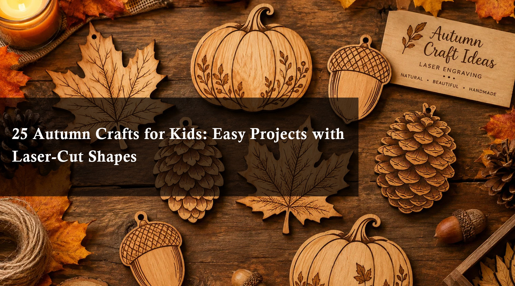 25 Autumn Crafts for Kids: Easy Projects with Laser-Cut Shapes