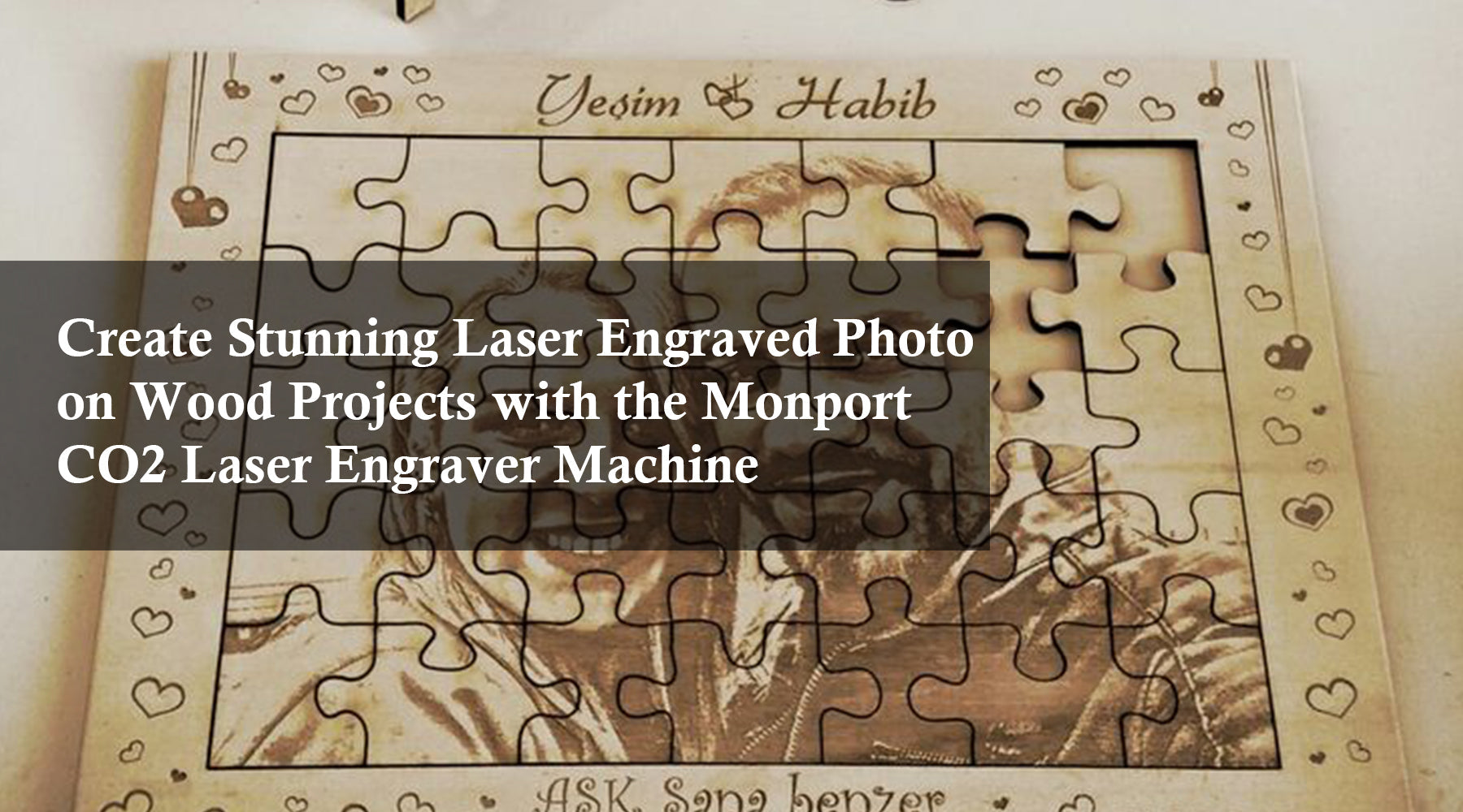 Create Stunning Laser Engraved Photo on Wood Projects with the Monport CO2 Laser Engraver Machine