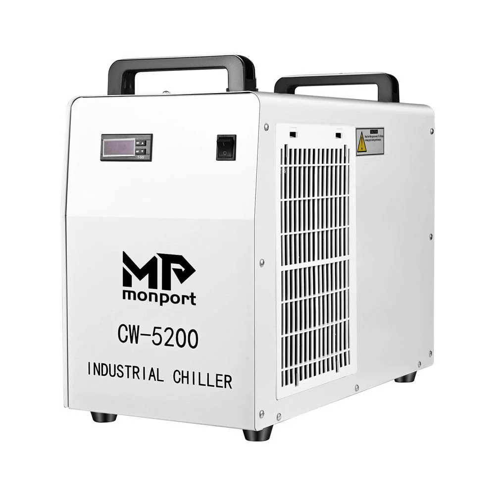 Monport 6L CW5200 Industrial Water Chiller for 40W-150W CO2 Laser Engraver