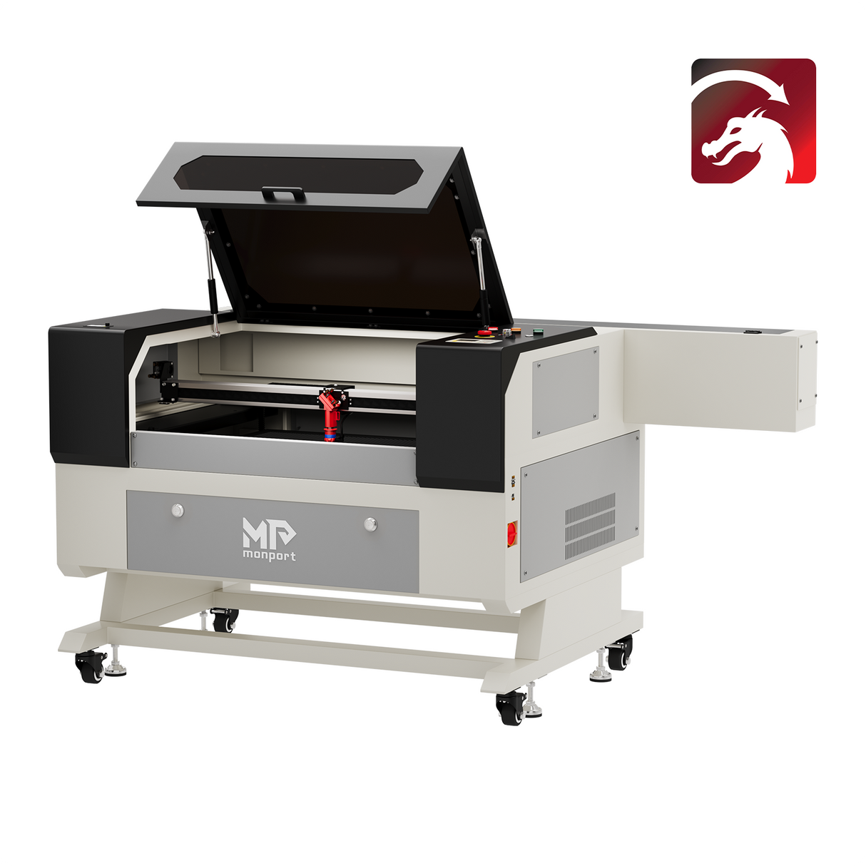 Monport 100W CO2 Laser Engraver & Cutter (28" x 20") with Autofocus and Bracket