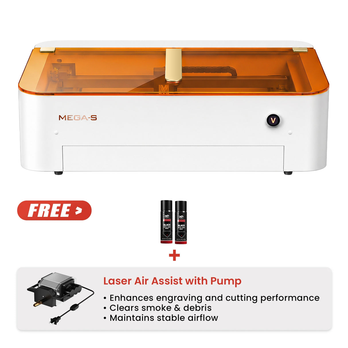 Monport MEGAS – Mega Series Upgrade: 70W CO₂ Laser Engraving and Cutting Machine with Intelligent Precision