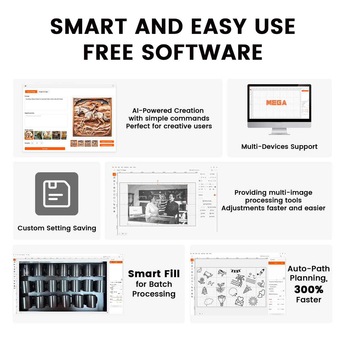 Monport Mega: The World's Premier 70W Intelligent Desktop Engraving Machine