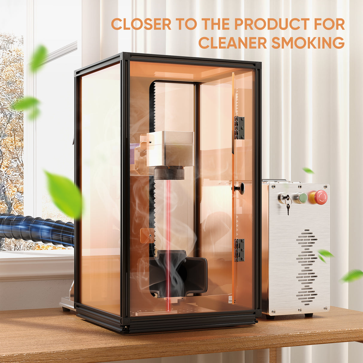 Monport Laser Engraver Enclosure for GQ, GPro And GT Fiber Laser (with Door Protection Switch)