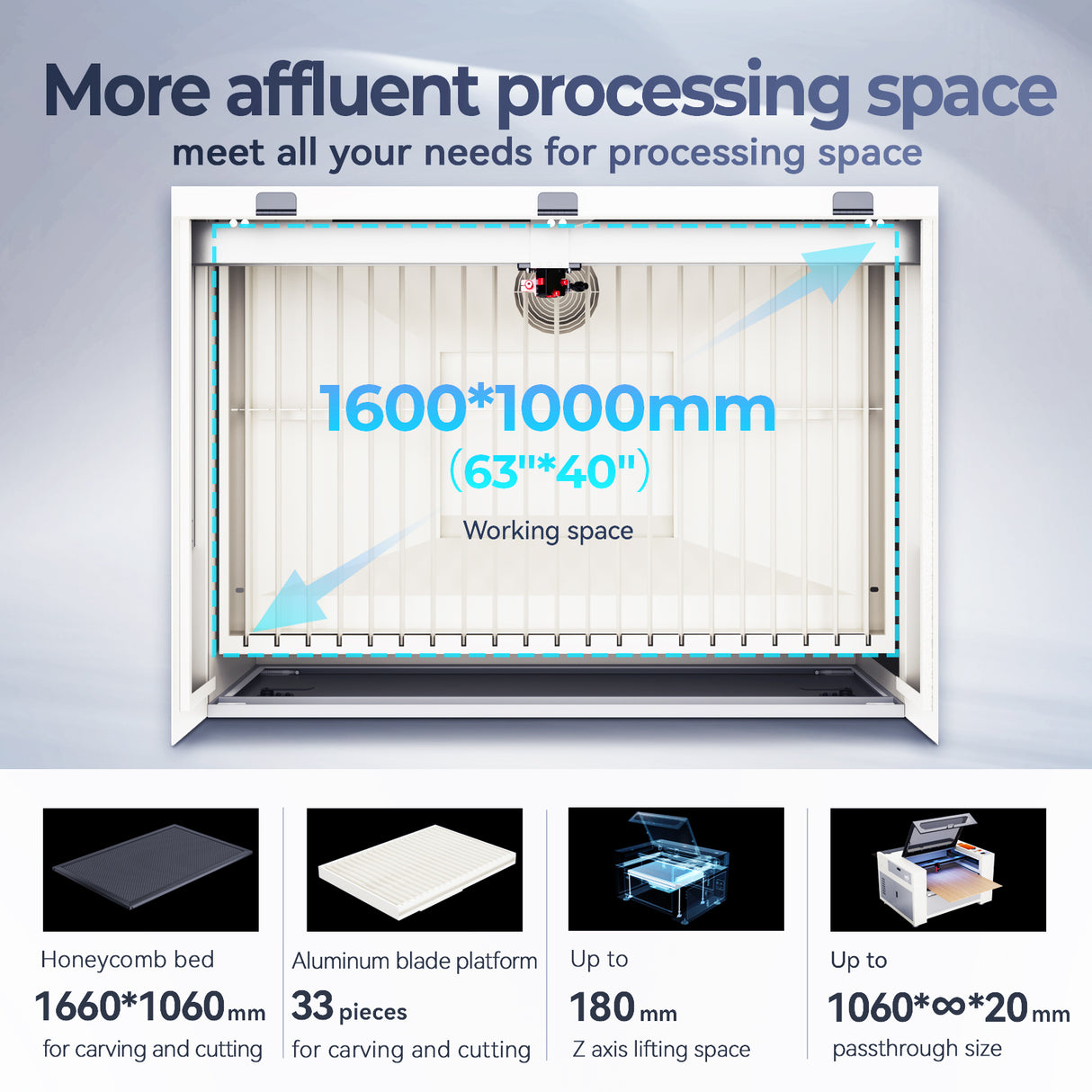 Monport Effi 16S Upgraded 150W CO2 Laser Engraver and Cutter with Autofocus and Built-in Water Cooling