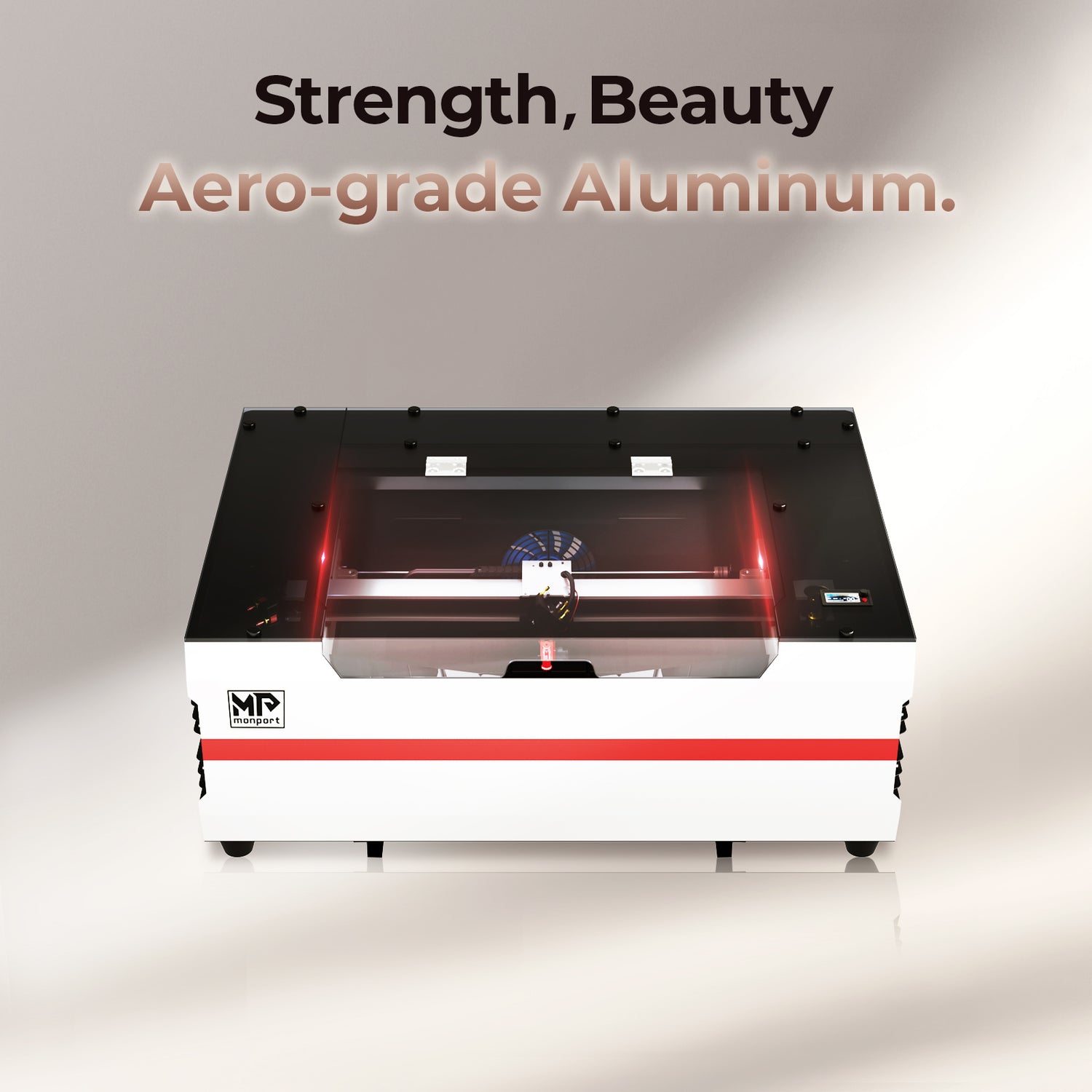 Monport Reno45 45W Desktop CO2 Laser Engraver & Cutter (16"X12") with Brand New Assisted-Autofocus