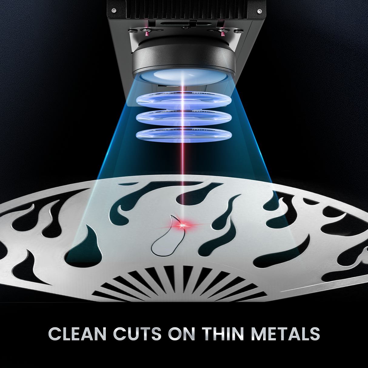 Monport GM 20W Pro Integrated Fiber Laser Engraver & Marking Machine with AutoFocus