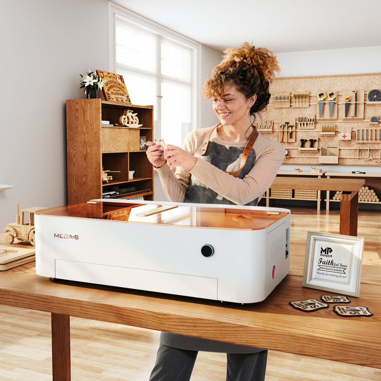 Monport MegaS – Mega Series Upgrade: 70W CO₂ Laser Engraving and Cutting Machine with Intelligent Precision