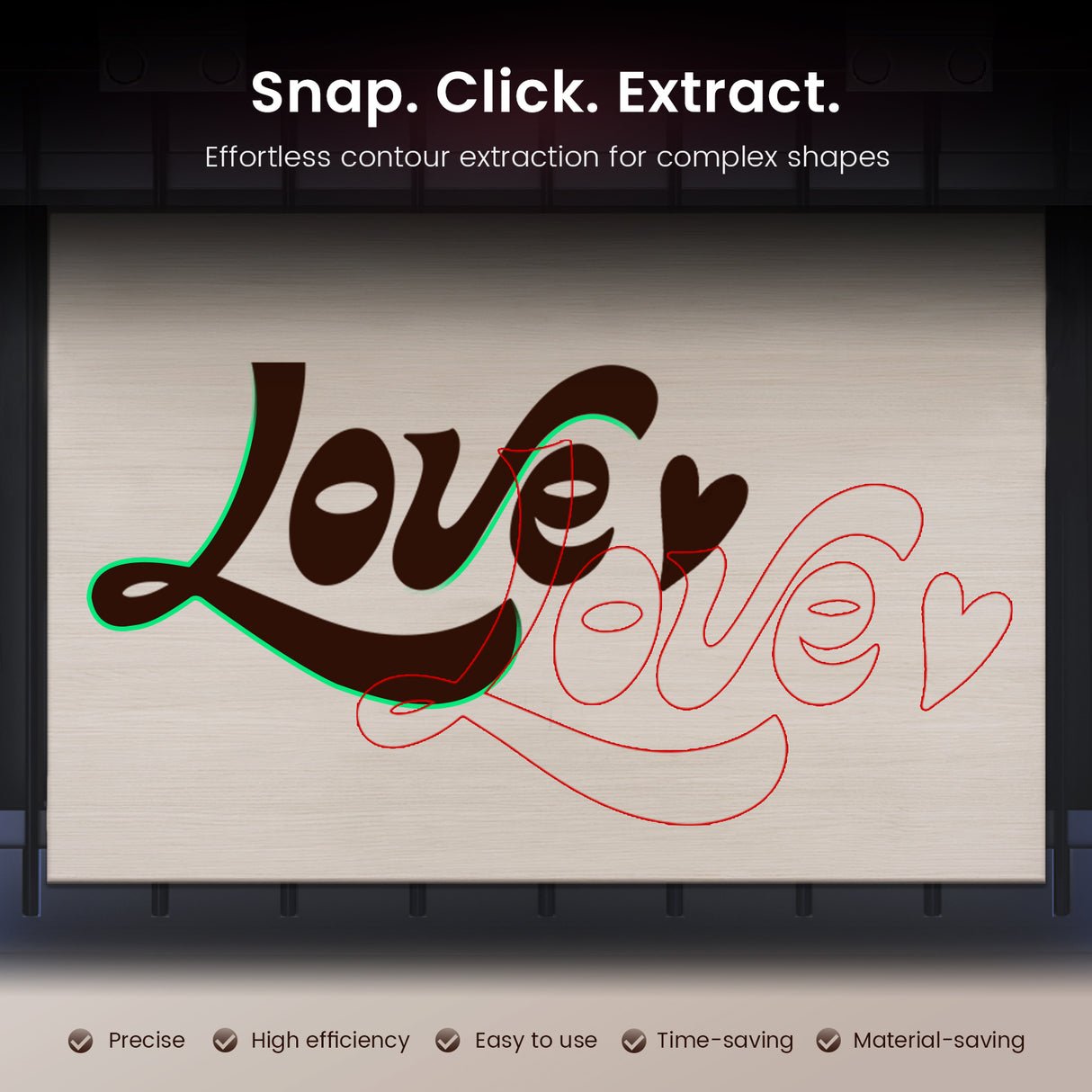 Monport Reno65 Pro Vision 65W Desktop CO2 Laser Engraver & Cutter (24" X 16") with 8MP HD Camera and Magnetic Assisted Autofocus