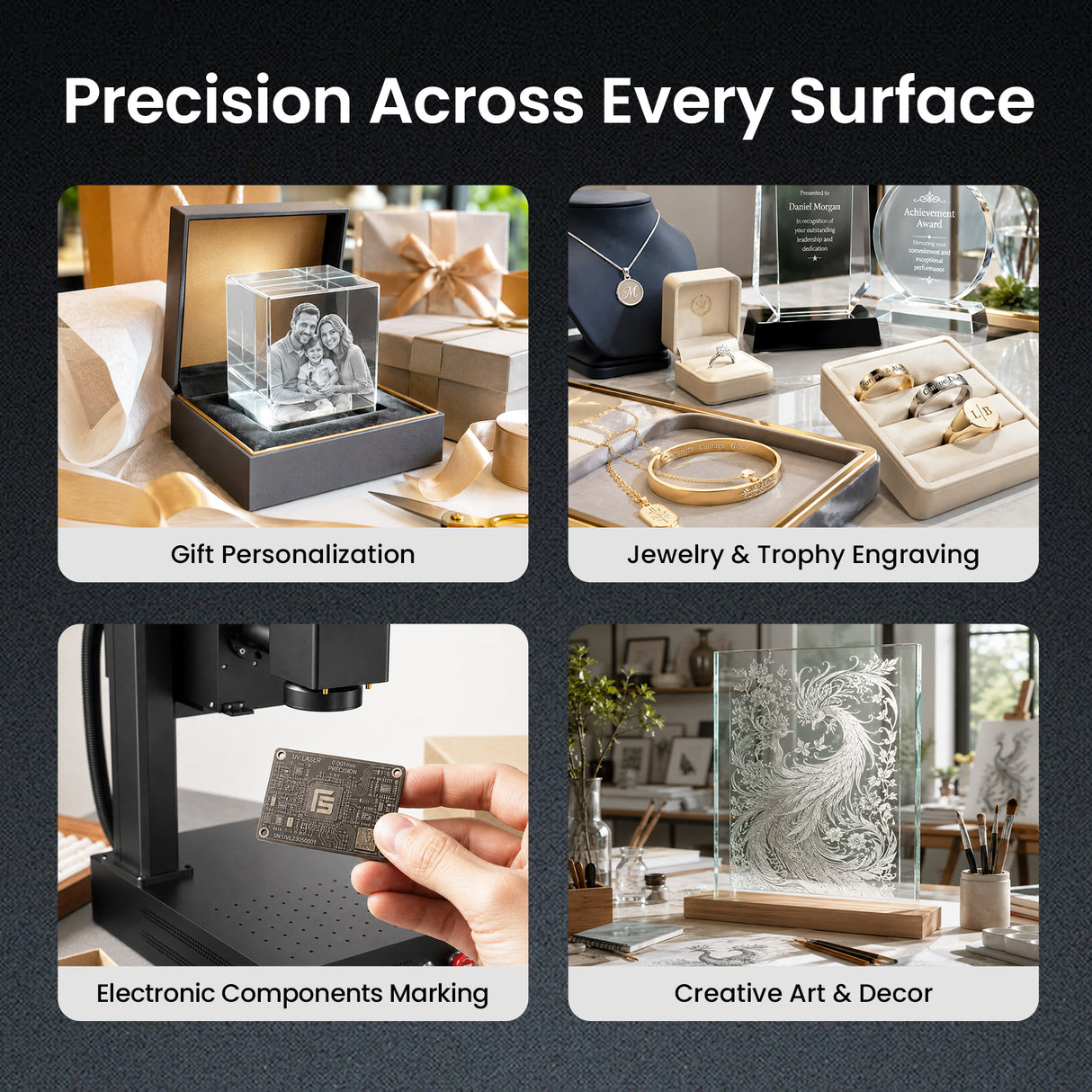 Monport UV Pro 6W UV Laser Engraver & Marking Machine | Supports Crystal 3D Subsurface Internal Engraving
