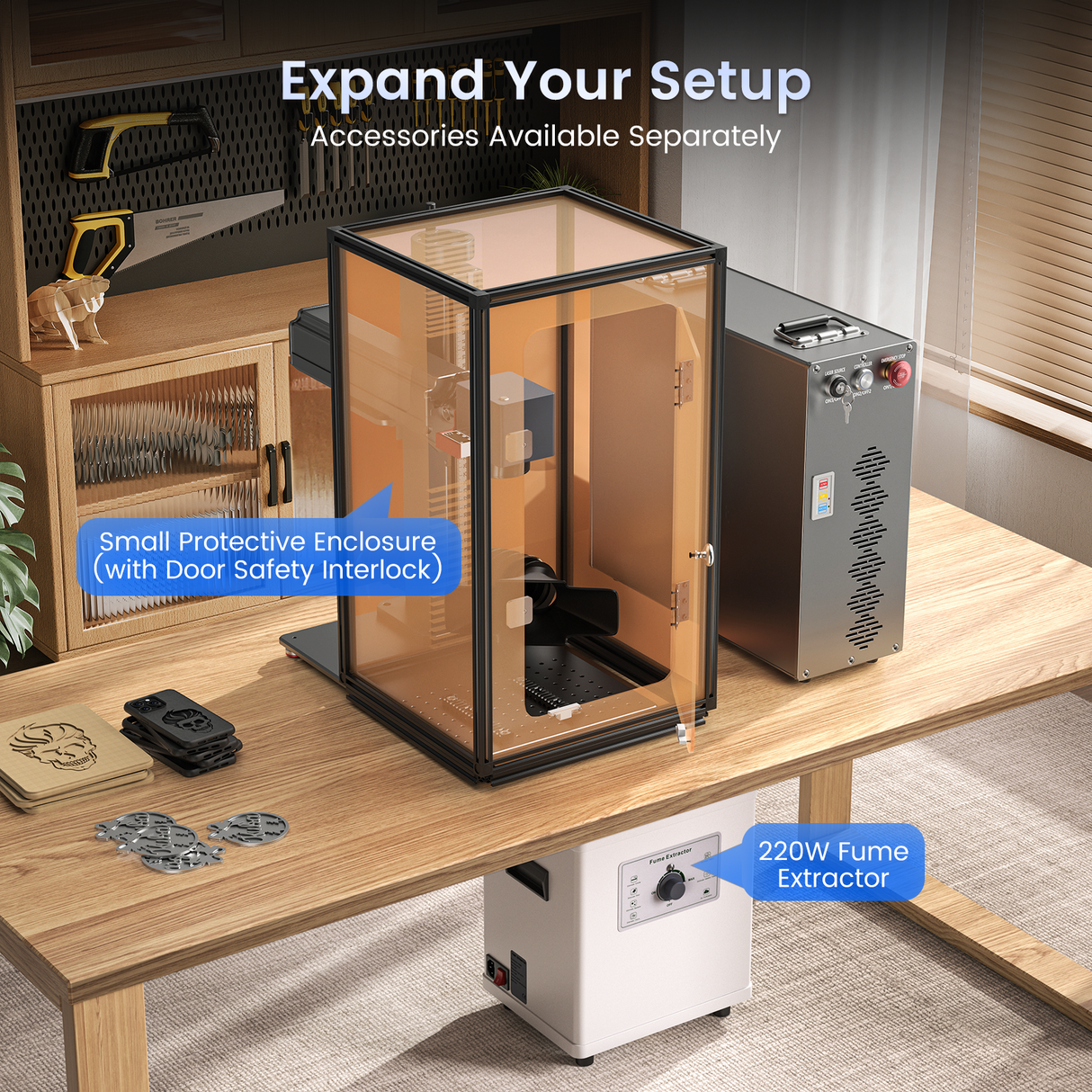Monport GT 200W Split MOPA Fiber Laser Engraver & Color Marking Machine With AutoFocus