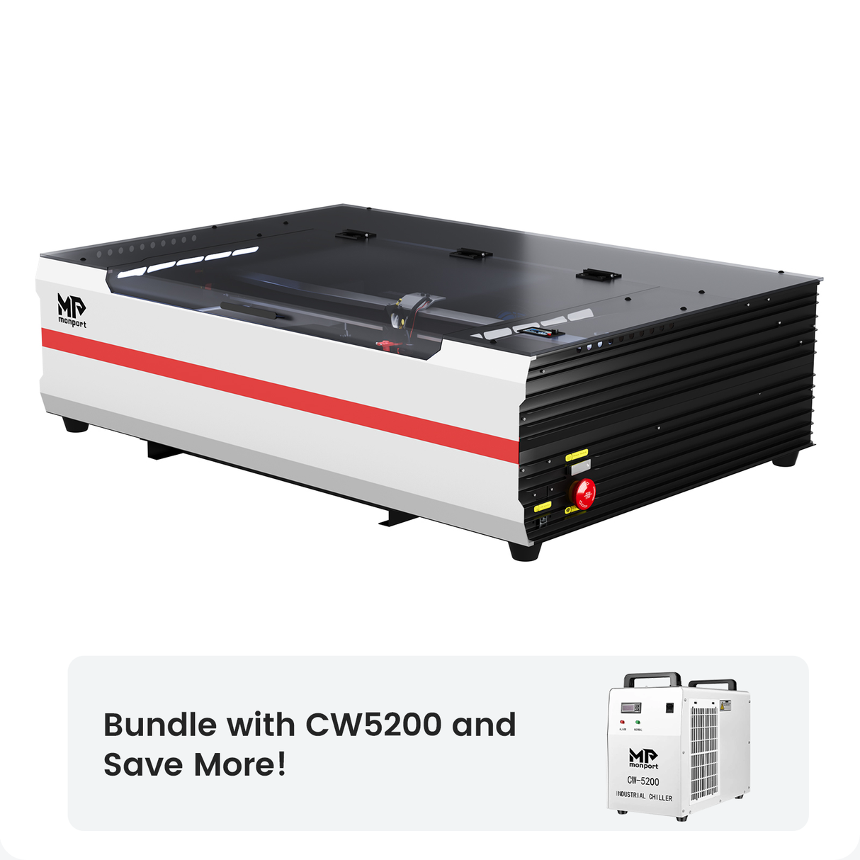 Monport Reno65 65W Desktop CO2 Laser Engraver & Cutter (24“X 16“) with brand new Assisted Auto Focus
