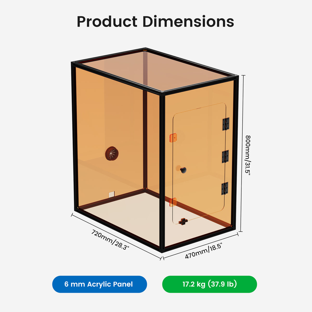 Monport Laser Engraver Enclosure for Integrated Fiber Laser Machines Only (with Door Protection Switch)