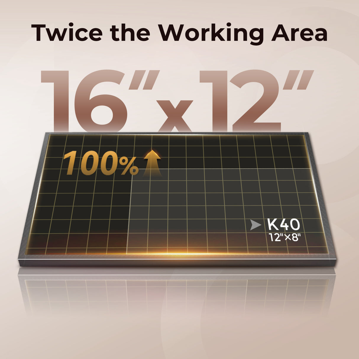 Monport Reno45 45W Desktop CO2 Laser Engraver & Cutter (16"X12") with Brand New Assisted-Autofocus