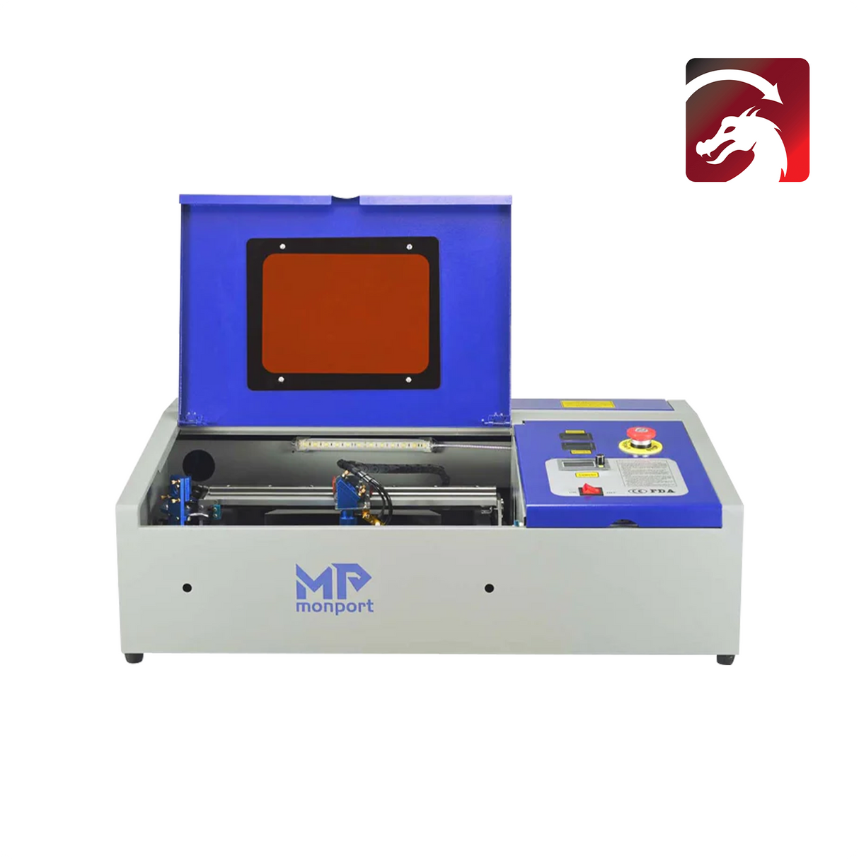Monport 40W Pro Lightburn-ready (12" X 8") CO2 Laser Engraver & Cutter with CE Approval