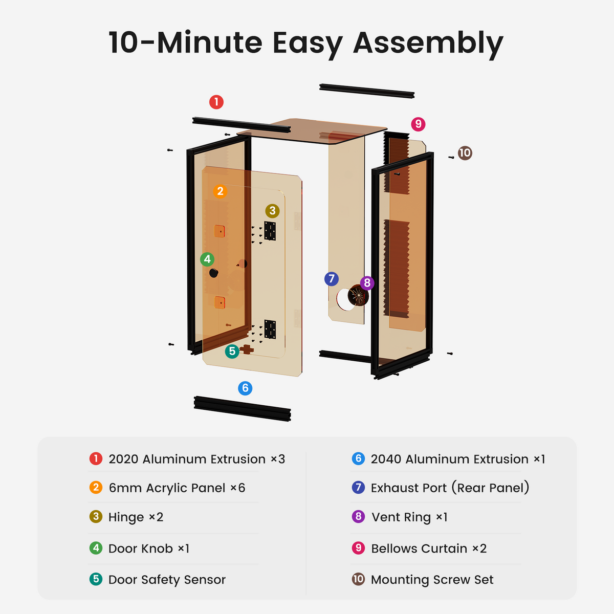 Monport Laser Engraver Enclosure for GQ, GPro And GT Fiber Laser (with Door Protection Switch)