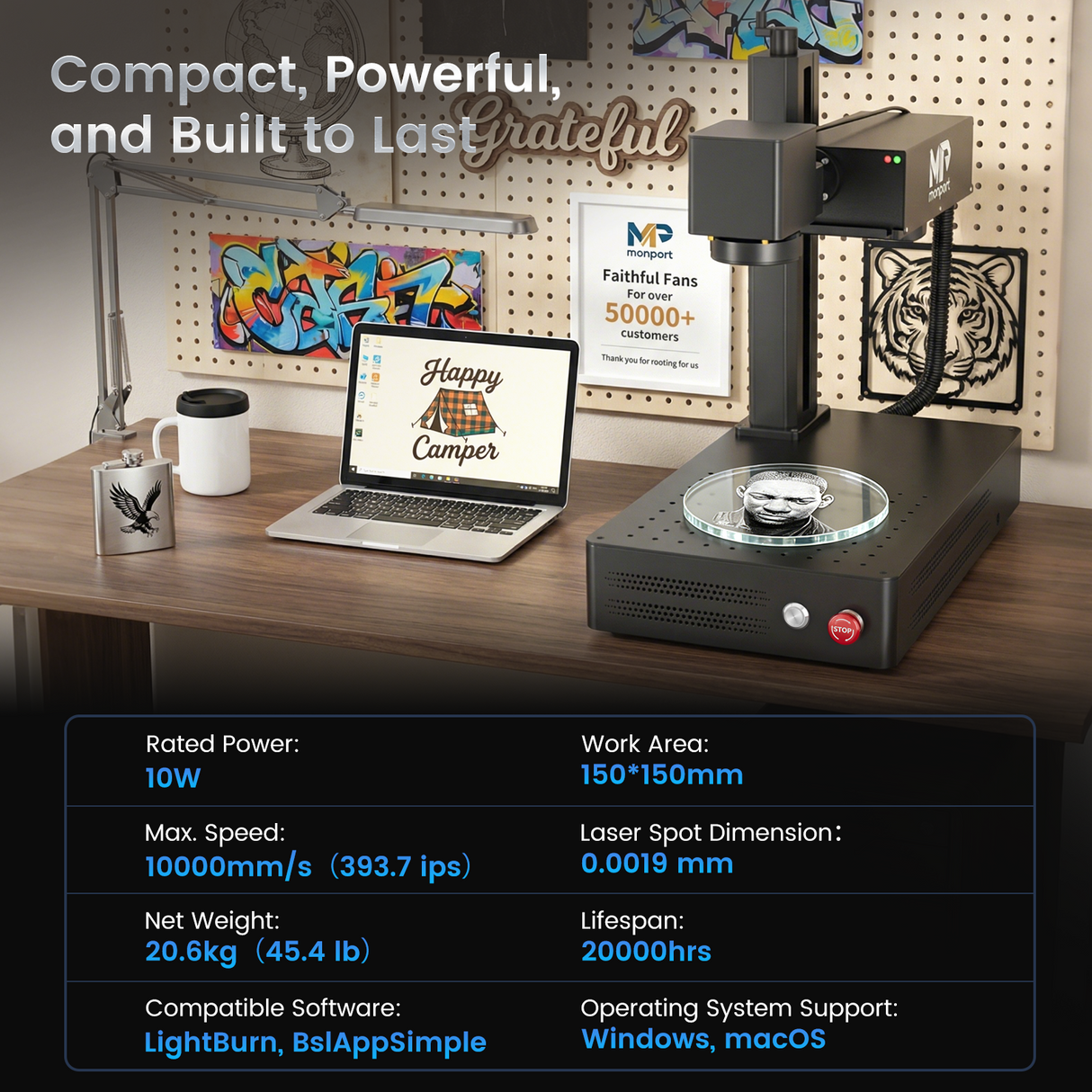Monport GM 10W UV Laser Engraver & Marking Machine