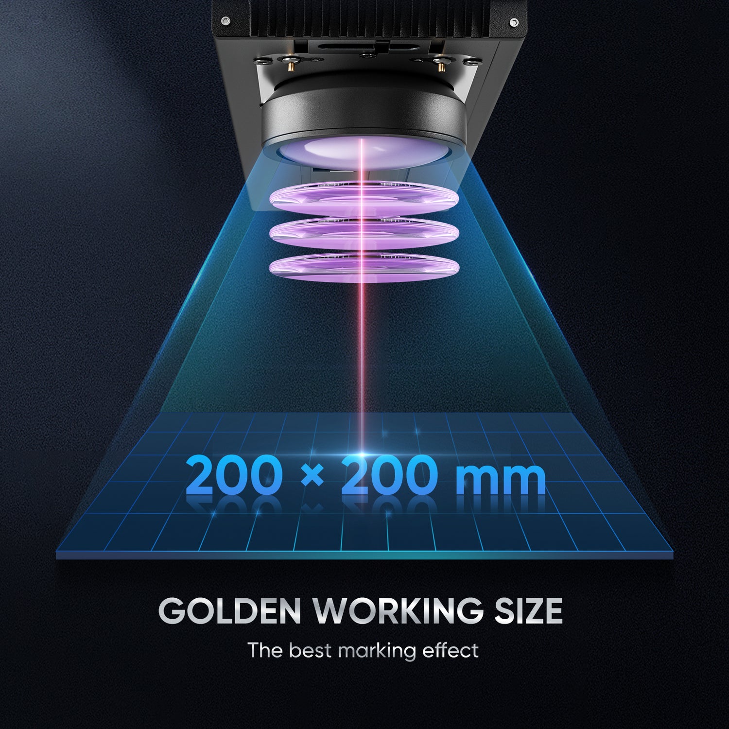 Monport GA 50W Integrated Fiber Laser Engraver & Marking Machines with Auto Focus