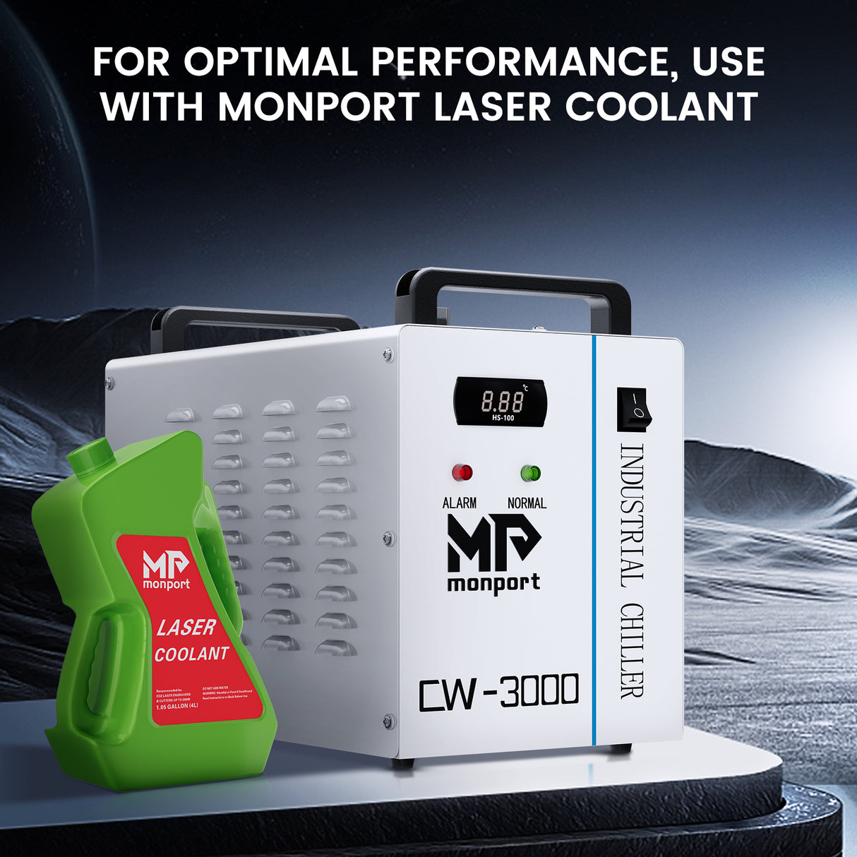 Monport 9L CW-3000 Water Cooling System for 30W-65W CO2 Laser Engraver