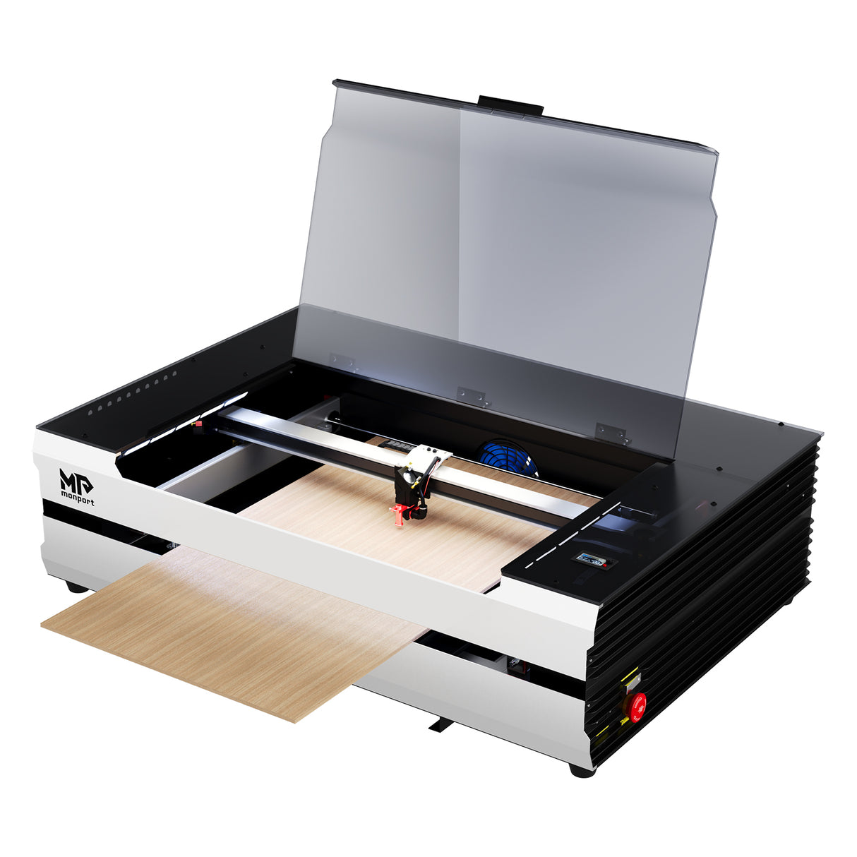 Monport Reno65 65W Desktop CO2 Laser Engraver & Cutter (24“X 16“) with brand new Assisted Auto Focus