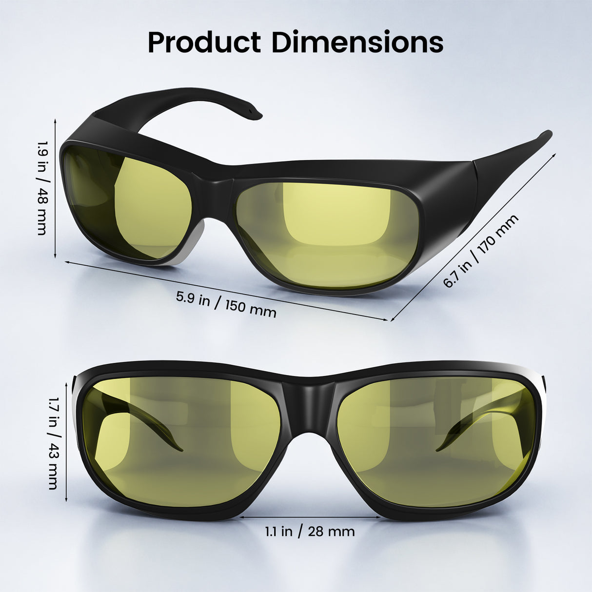 UV Laser Engravers Protective Glasses-355nm-OD5
