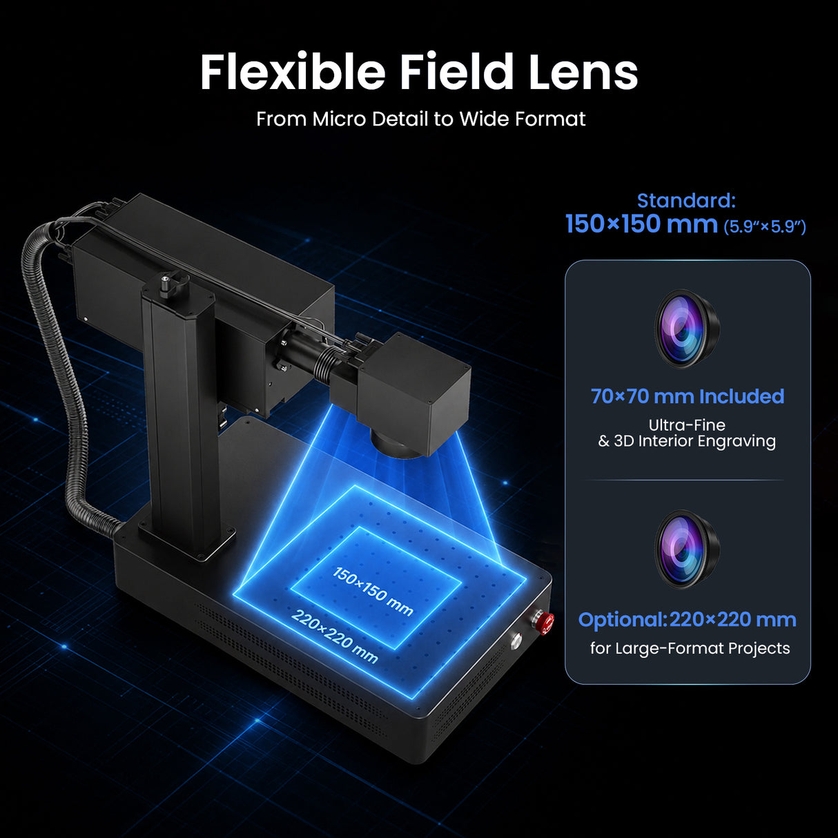 Monport UV Pro 6W UV Laser Engraver & Marking Machine | Supports Crystal 3D Subsurface Internal Engraving