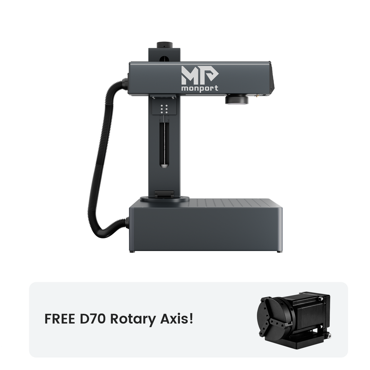 Monport GA 30W Integrated Fiber Laser Engraver & Marking Machines with Auto Focus