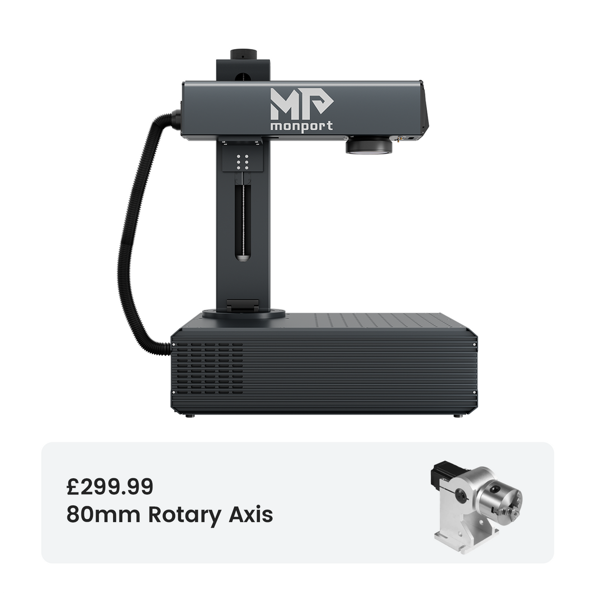 Monport GA 60W Upgraded Integrated MOPA Fiber Laser Engraver & Marking Machine with Auto Focus