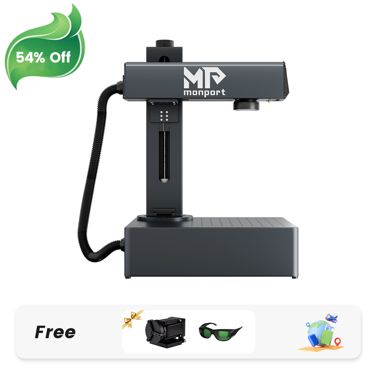 Monport GPro 30W Split MOPA Fiber Laser Engraver & Marking Machine With Manual Focus