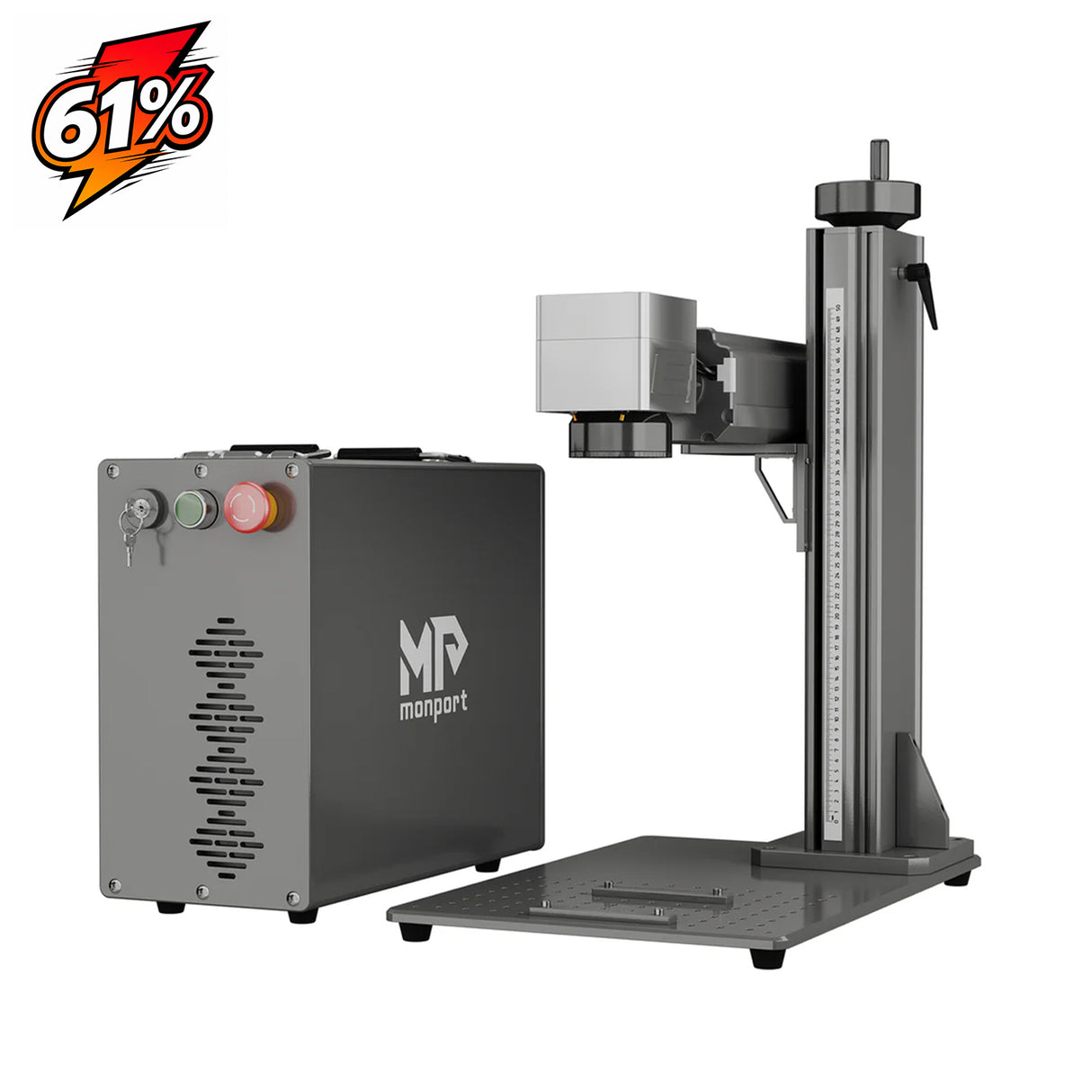 Monport GPro 30W Split MOPA Fiber Laser Engraver & Marking Machine With Manual Focus