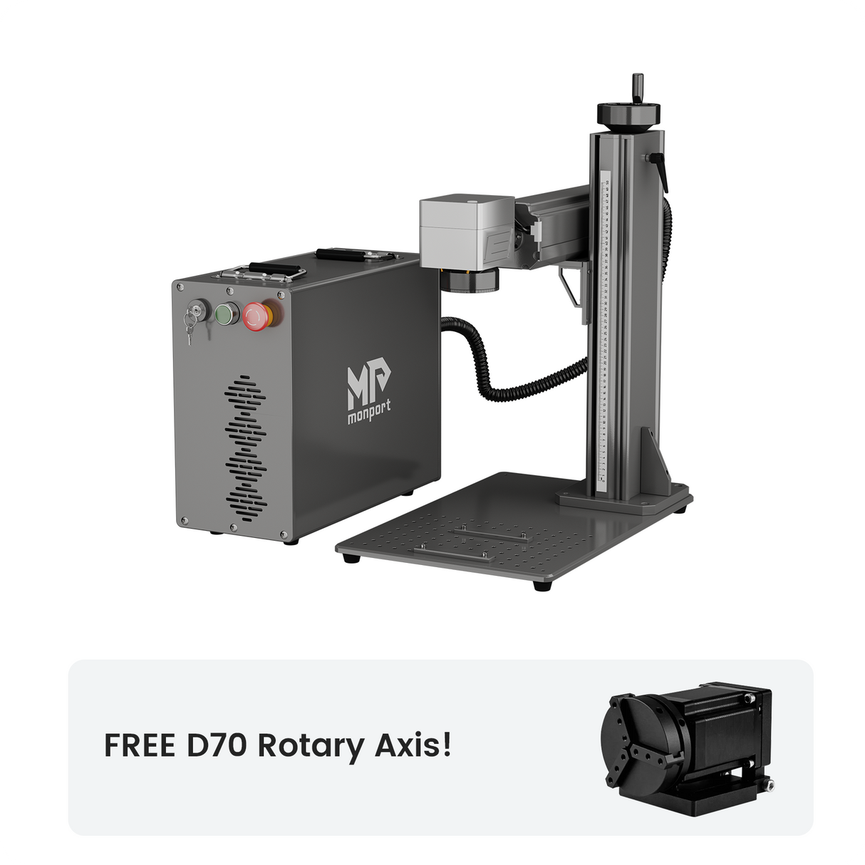 Monport GPro 30W Split MOPA Fiber Laser Engraver & Marking Machine With Manual Focus