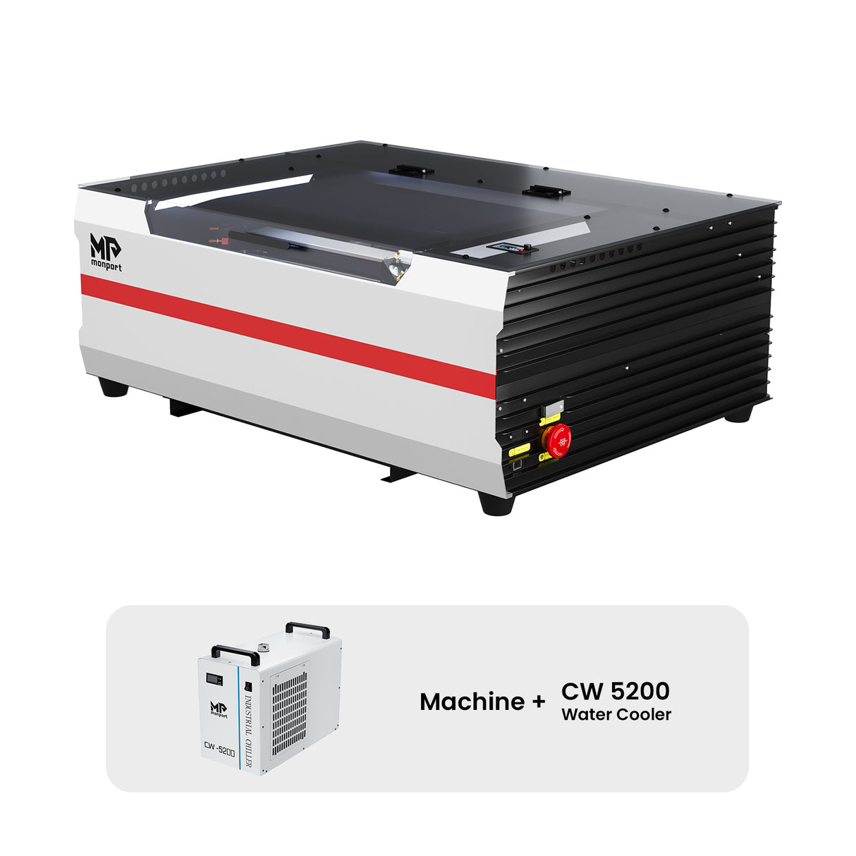 Monport Reno45 45W Desktop CO2 Laser Engraver & Cutter (16"X12") with Brand New Assisted-Autofocus