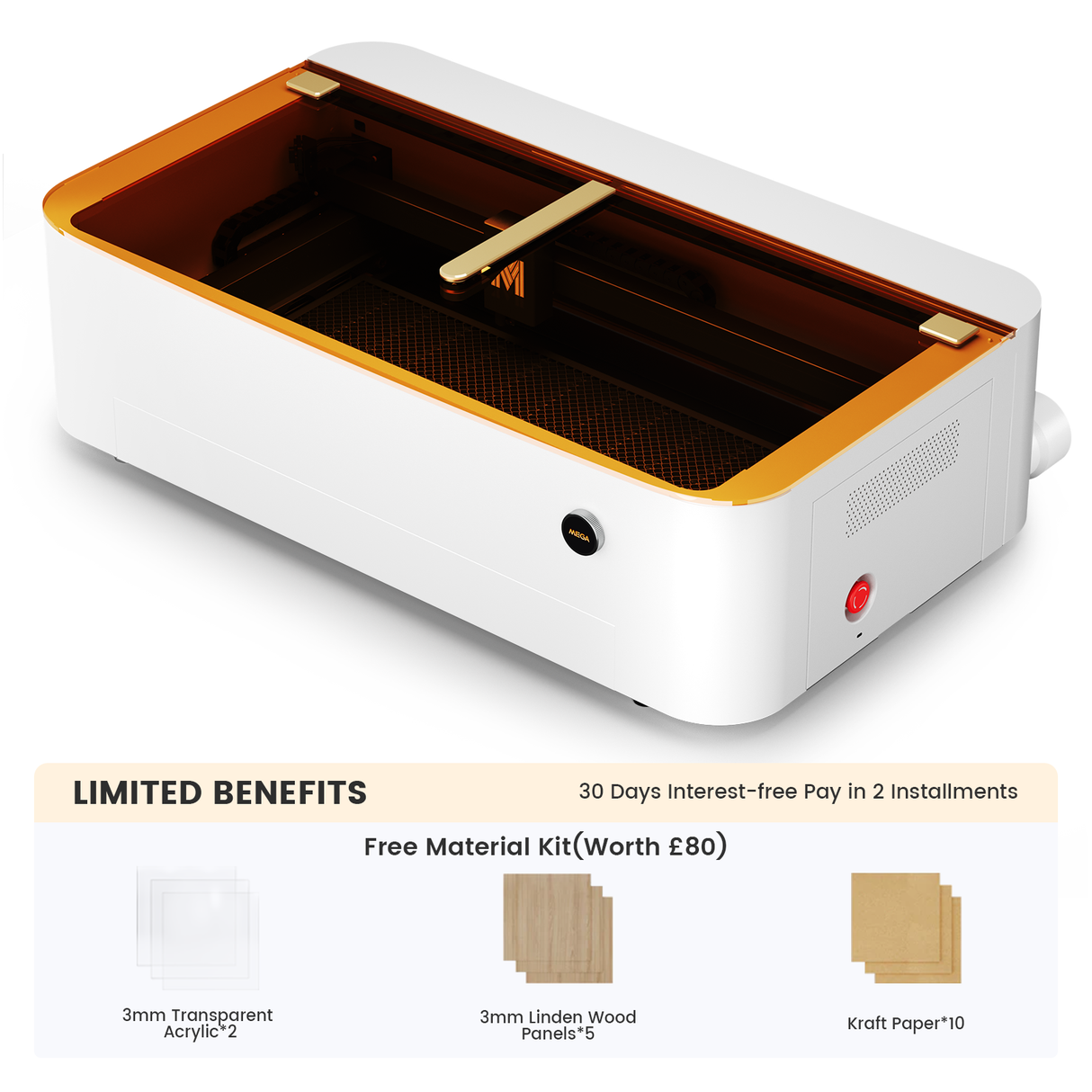 Monport Mega: The World's Premier 70W Intelligent Desktop Engraving Machine