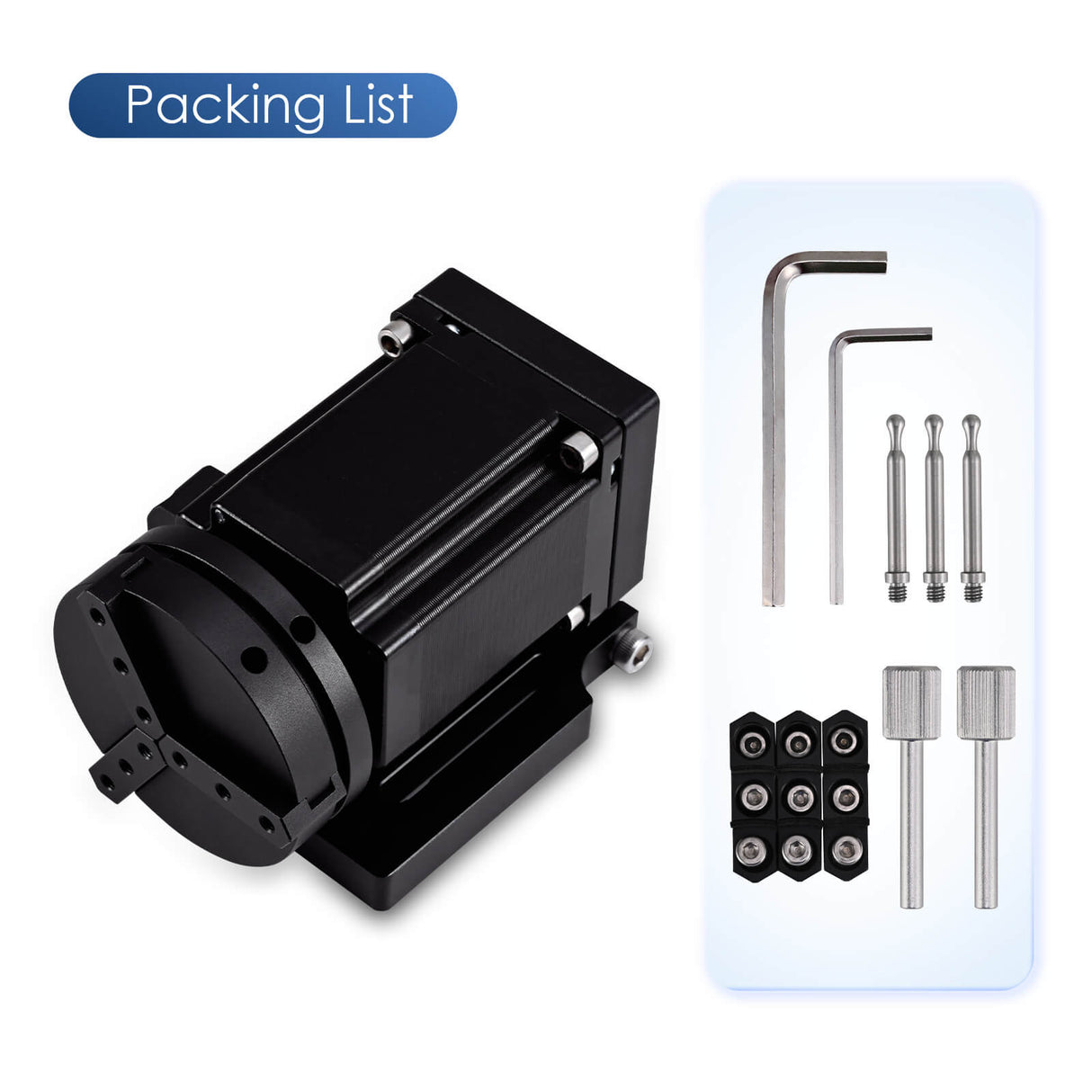 Monport D70 Rotary Axis Chuck Attachment for Laser Engraving Machine(for fiber machines only)