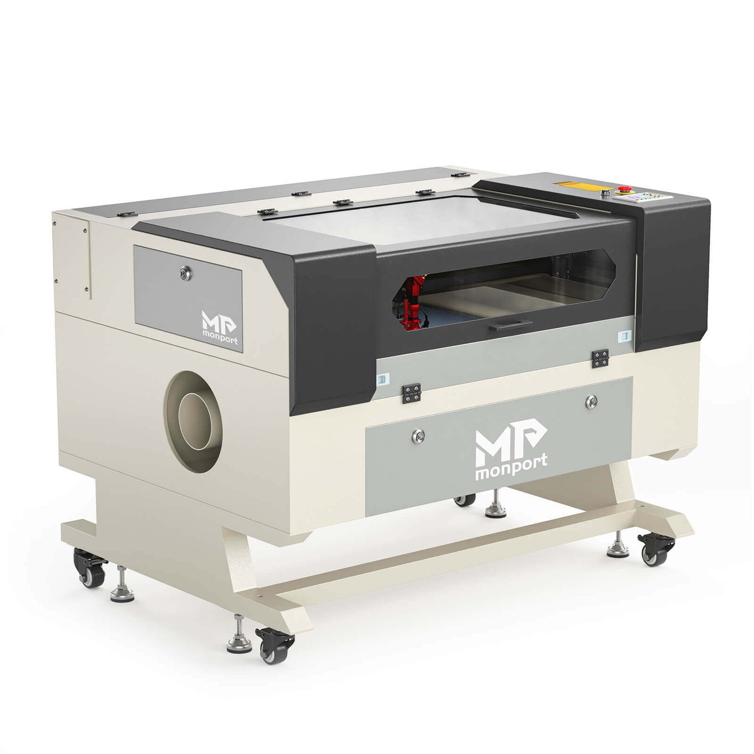 Monport 60W CO2 Laser Engraver & Cutter (28" x 20") with Autofocus and Bracket