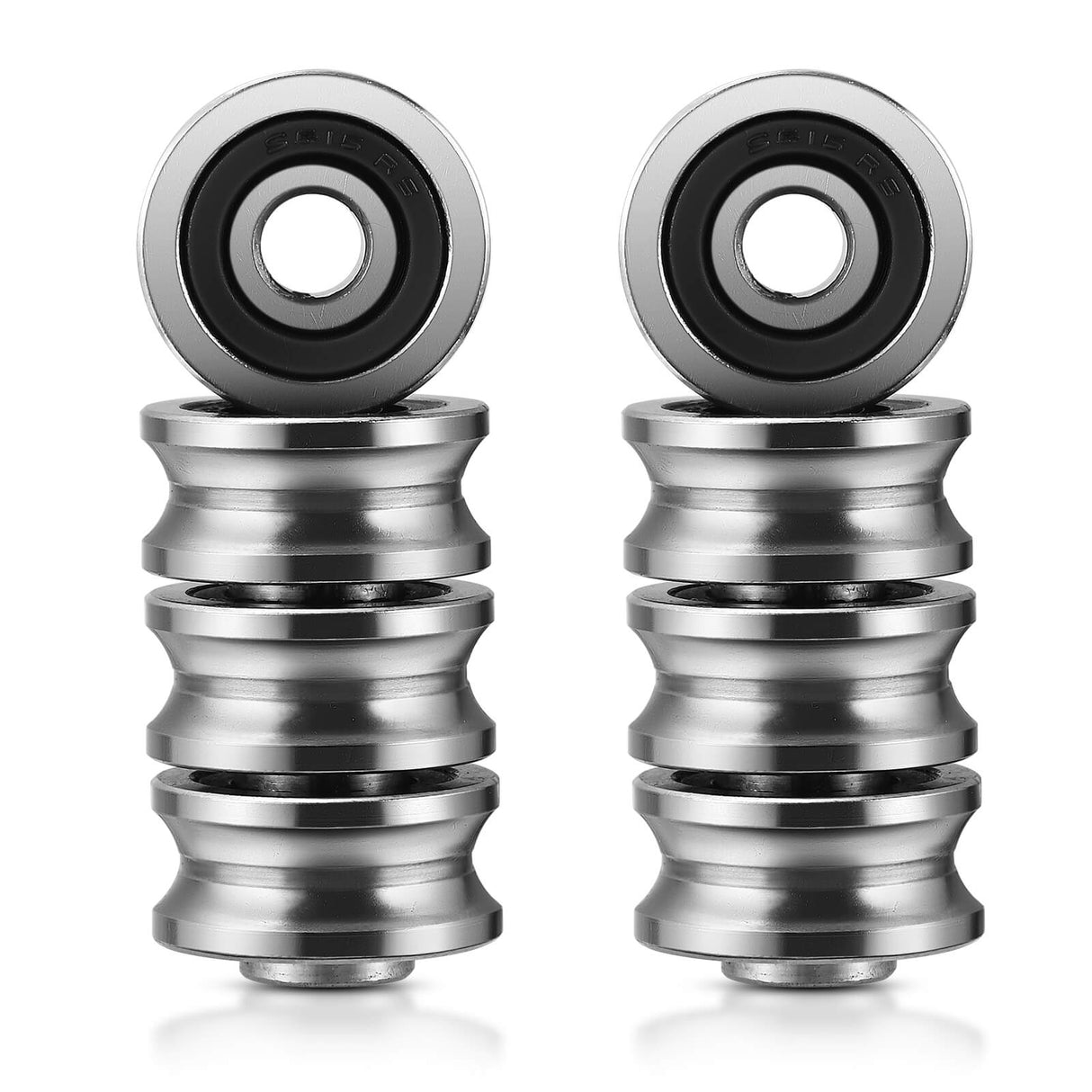 Monport Track Guide Ball Bearing 4 Pcs for 40W-150W CO2 Laser Engraver(5mmx17mmx8mm)