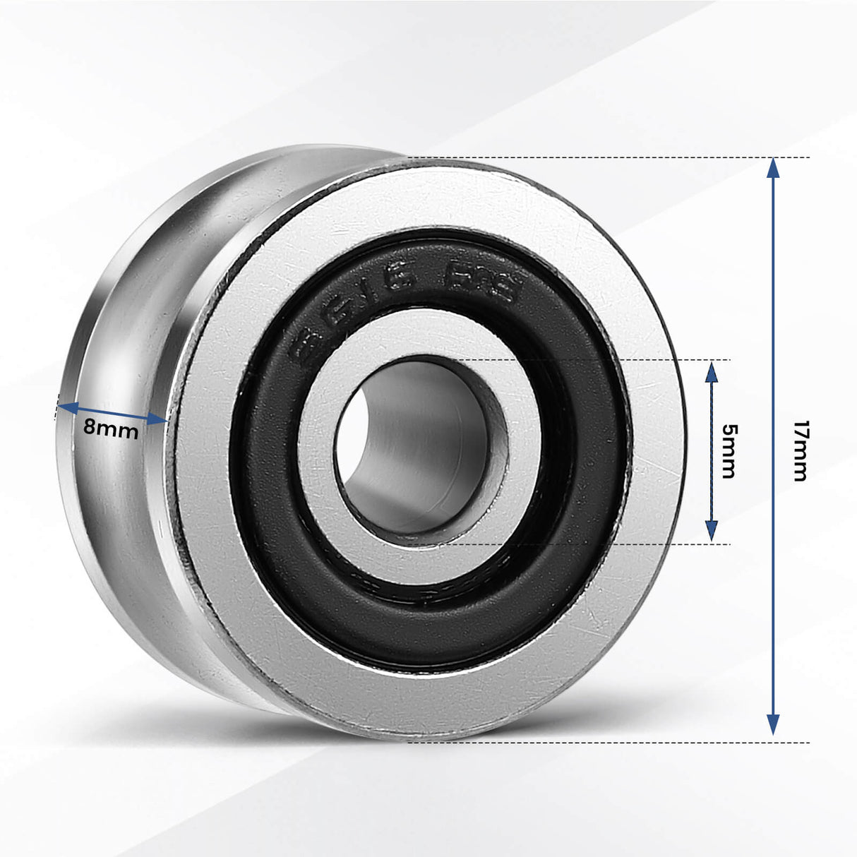 Monport Track Guide Ball Bearing 4 Pcs for 40W-150W CO2 Laser Engraver(5mmx17mmx8mm)