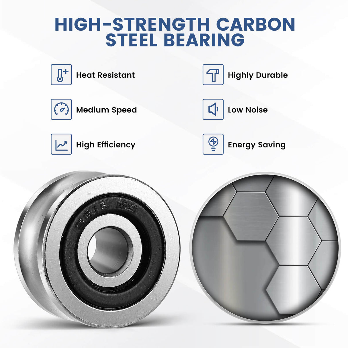 Monport Track Guide Ball Bearing 4 Pcs for 40W-150W CO2 Laser Engraver(5mmx17mmx8mm)