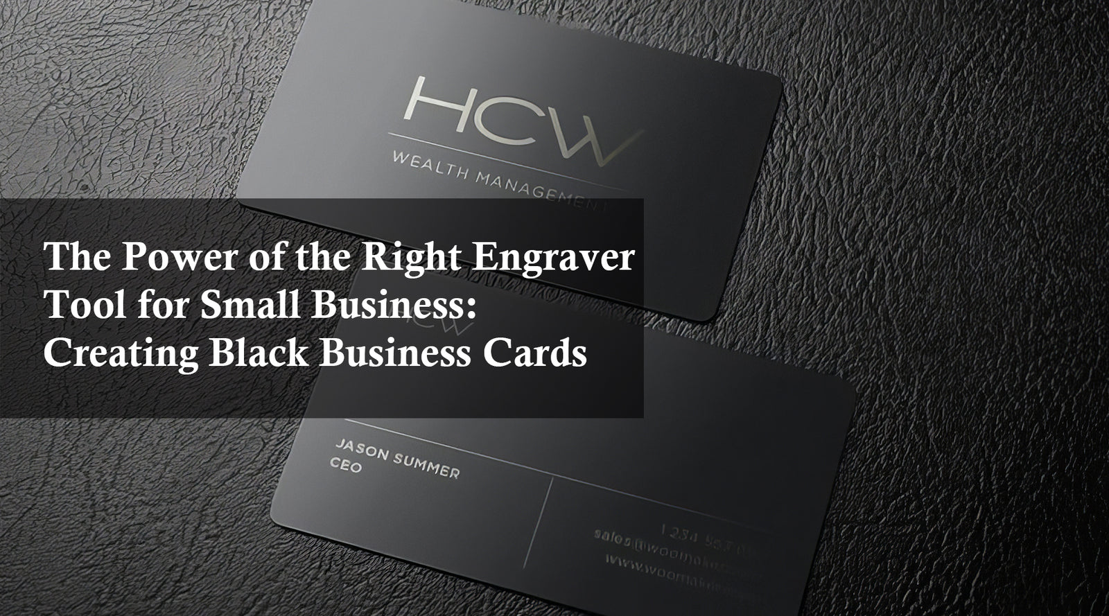 The Power of the Right Engraver Tool for Small Business: Creating Black Business Cards