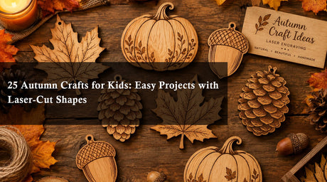 25 Autumn Crafts for Kids: Easy Projects with Laser-Cut Shapes