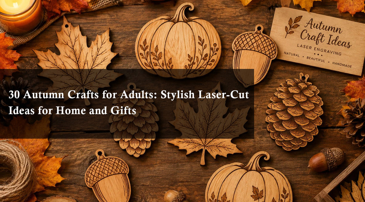 30 Autumn Crafts for Adults: Stylish Laser-Cut Ideas for Home and Gifts