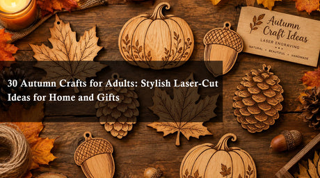 30 Autumn Crafts for Adults: Stylish Laser-Cut Ideas for Home and Gifts