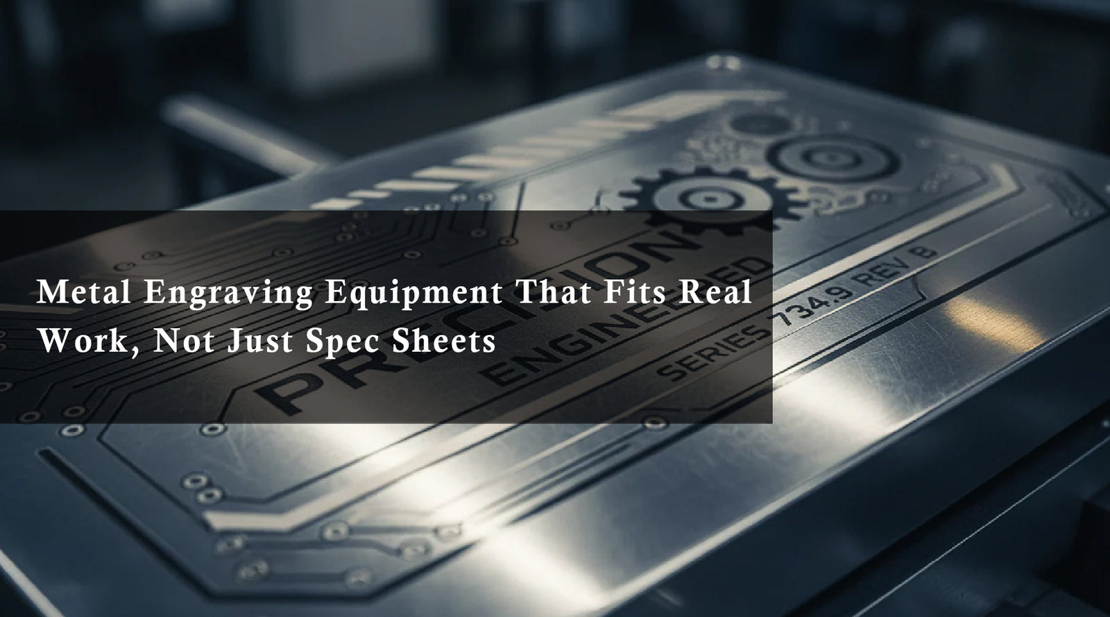 Metal Engraving Equipment That Fits Real Work, Not Just Spec Sheets
