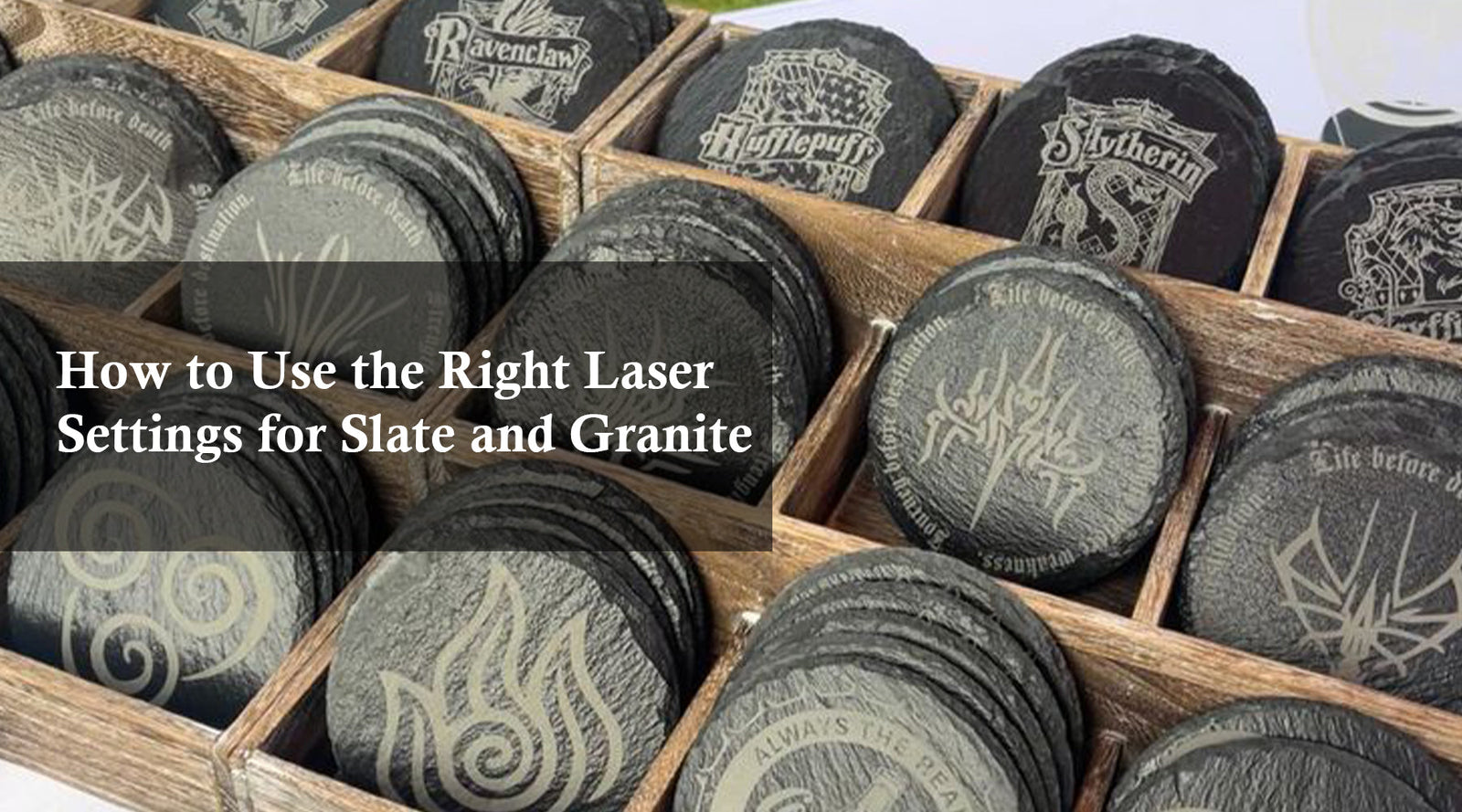 How to Use the Right Laser Settings for Slate and Granite