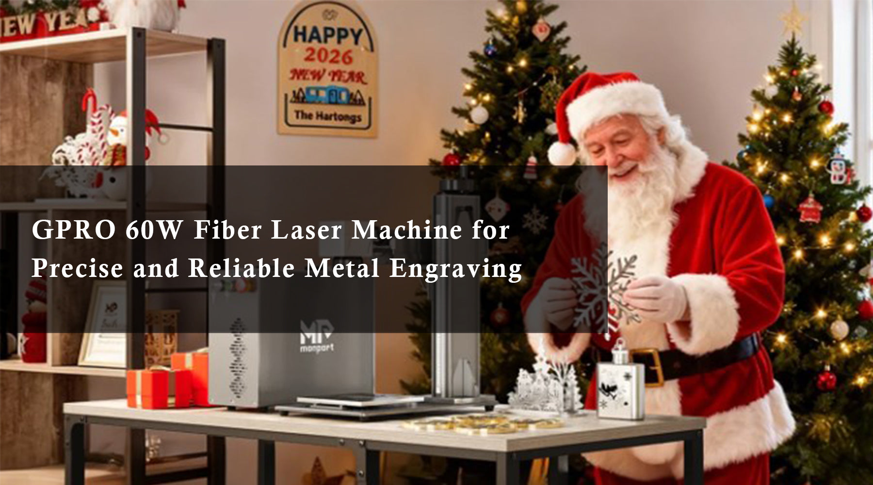 GPRO 60W Fiber Laser Machine for Precise and Reliable Metal Engraving