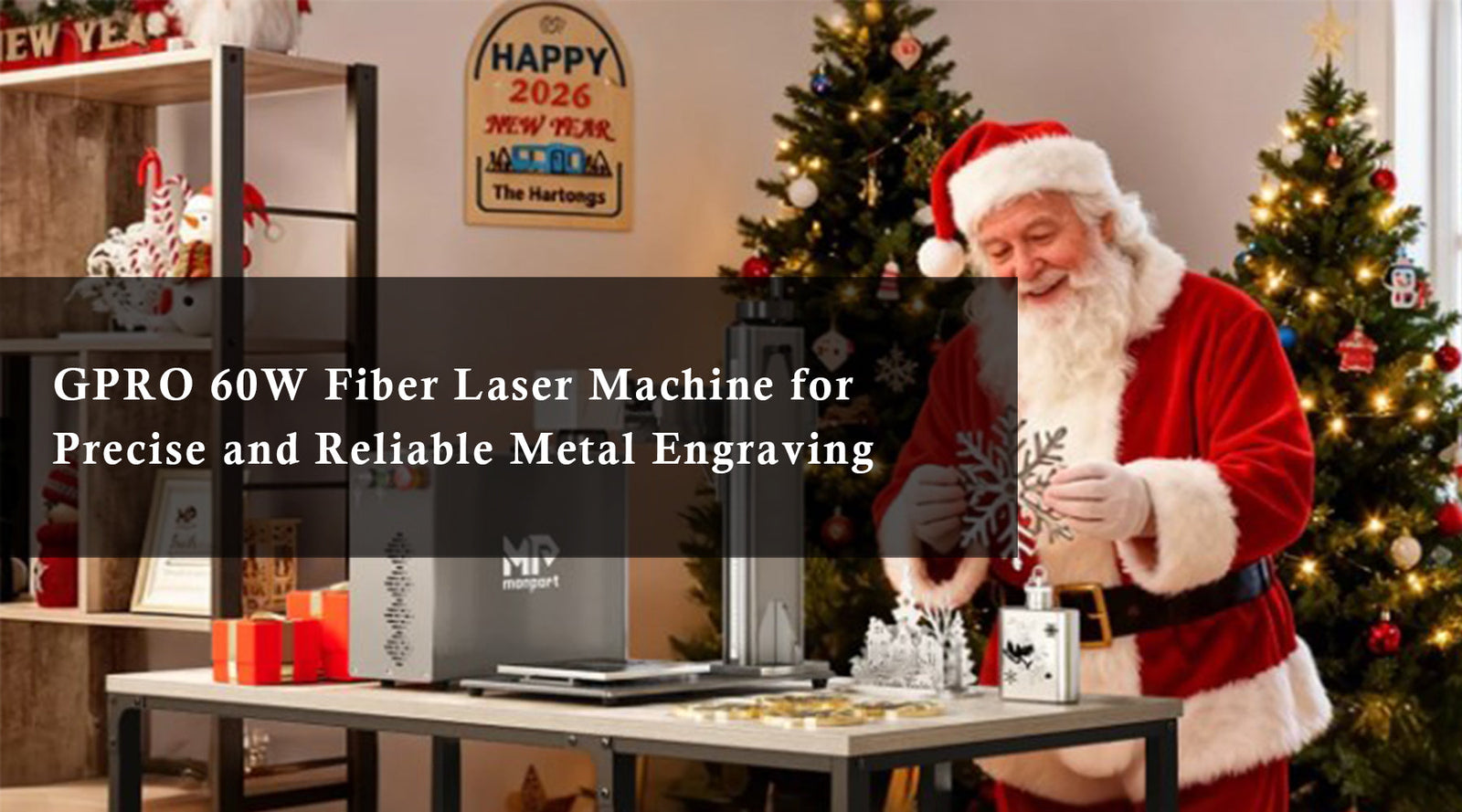 GPRO 60W Fiber Laser Machine for Precise and Reliable Metal Engraving