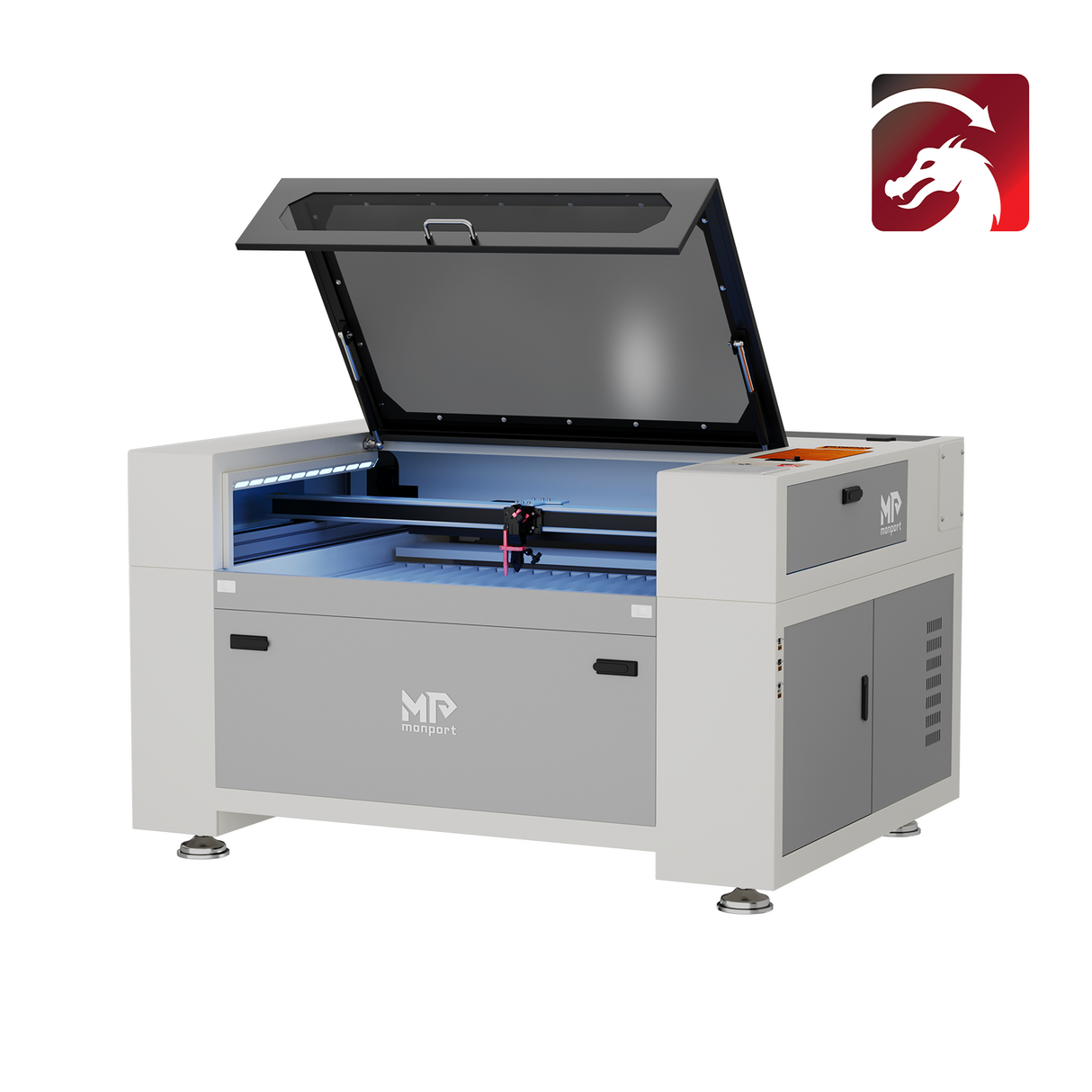 Monport Effi 10S Upgraded 100W CO2 Laser Engraver and Cutter with Autofocus and Built-in Water Cooling