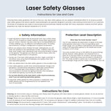 UV Laser Engravers Protective Glasses-355nm-OD5