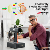 Monport GA 50W Integrated Fiber Laser Engraver & Marking Machines with Auto Focus