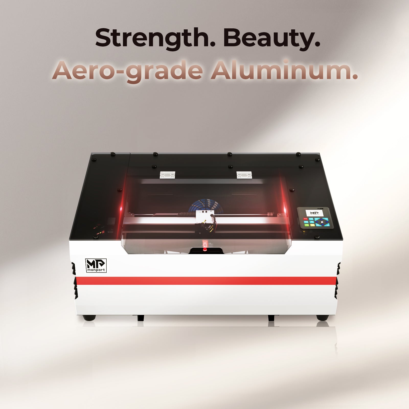 Monport Reno45 Pro 45W Desktop CO2 Laser Engraver and Cutter (16