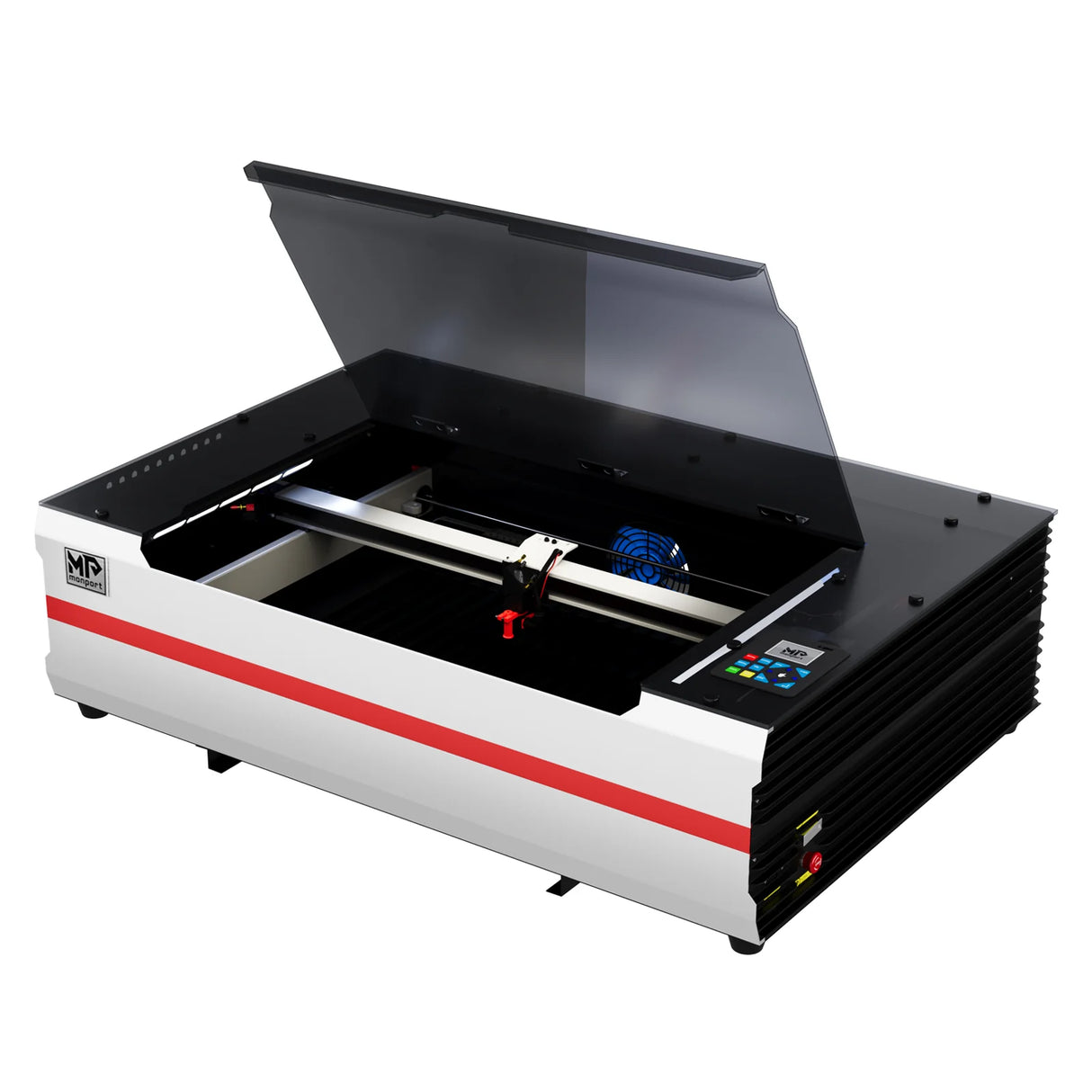 Monport Reno65 Pro 65W Desktop CO2 Laser Engraver & Cutter (24" X 16") with Brand New DSP Controller and Semi-Autofocus